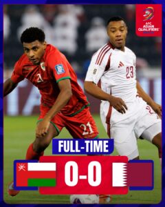Oman 0-0 Qatar - Highlights Vòng lại World Cup 2026 khu vực châu Á
