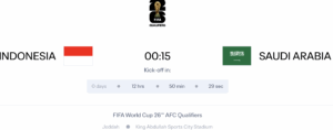 Indonesia vs Saudi Arabia - Soi kèo vòng loại World Cup 2026 châu Á