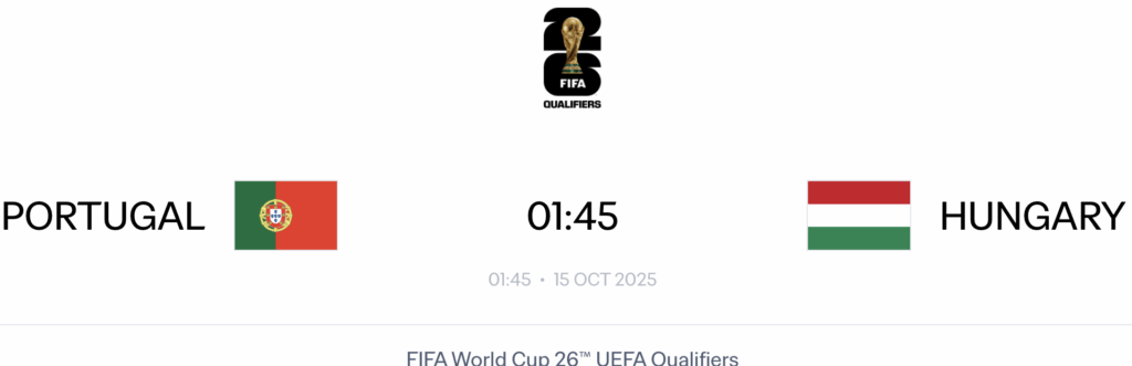 Bồ Đào Nha vs Hungary - Soi kèo bảng F vòng loại World cup 2026 khu vực châu Âu