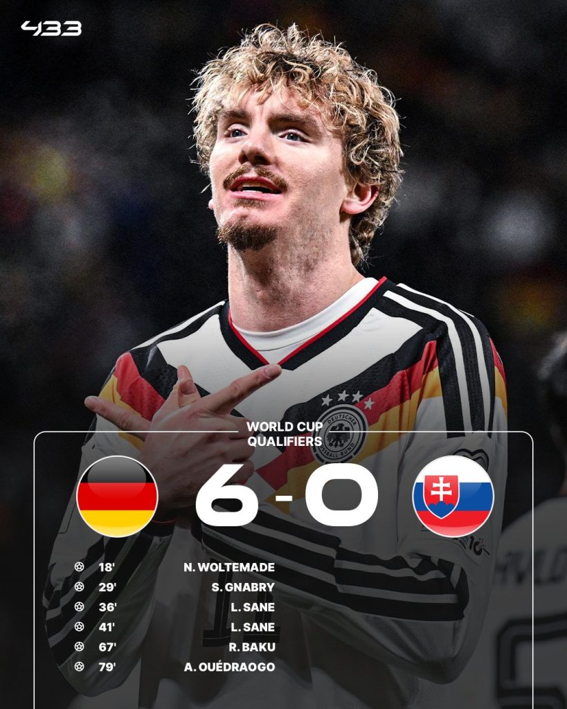 Đức giành vé dự World Cup 2026