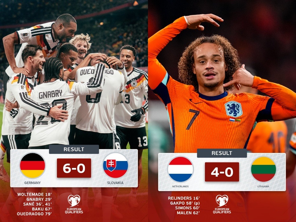 Đức và Hà Lan giành vé dự VCK World Cup 2026 - Highlights bảng A